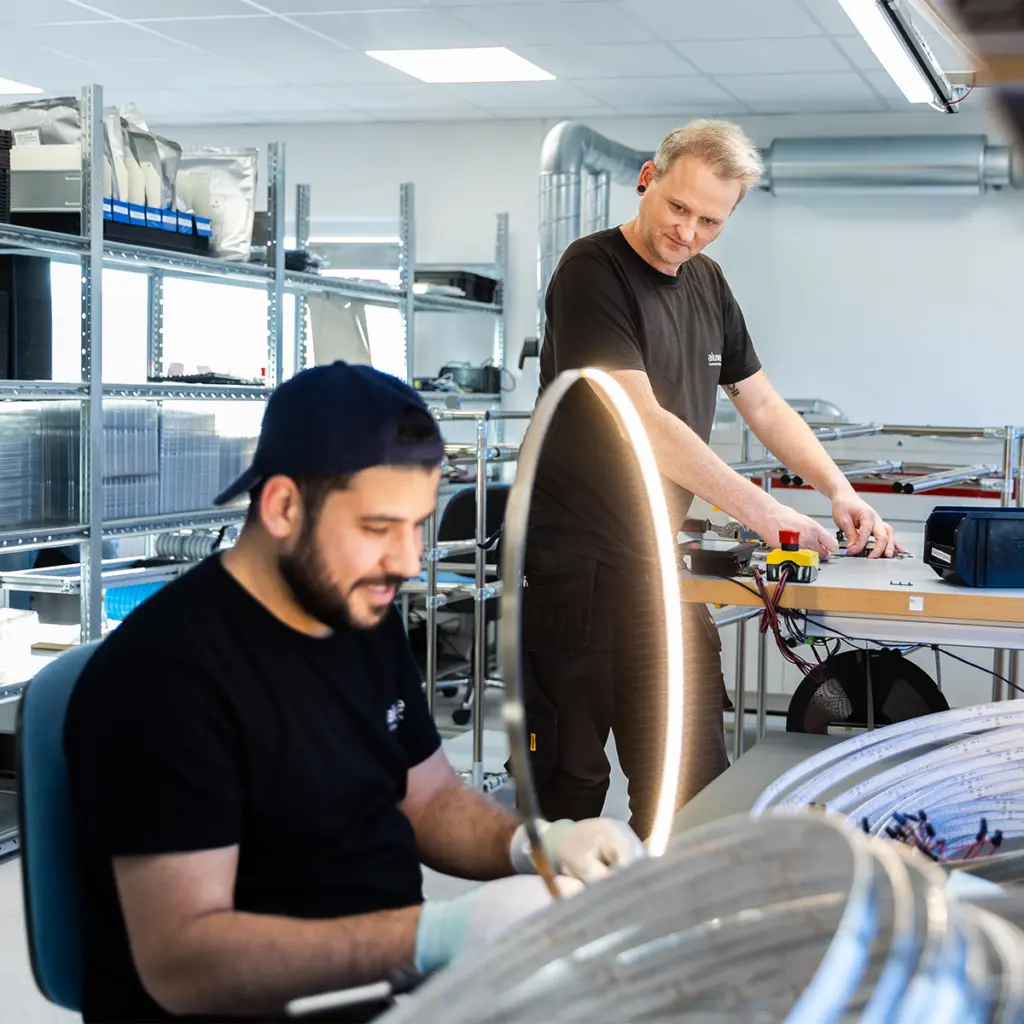 Coworkers at Aluwave
